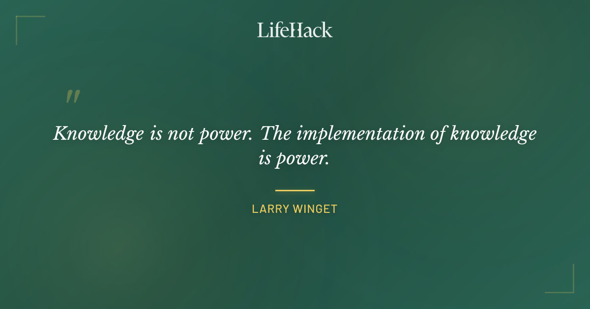 Quote by Larry Winget
