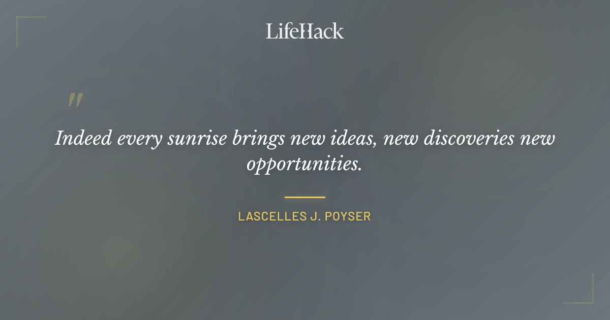 Quote by Lascelles J. Poyser