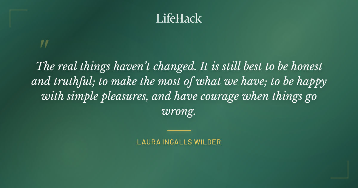 Quote by Laura Ingalls Wilder