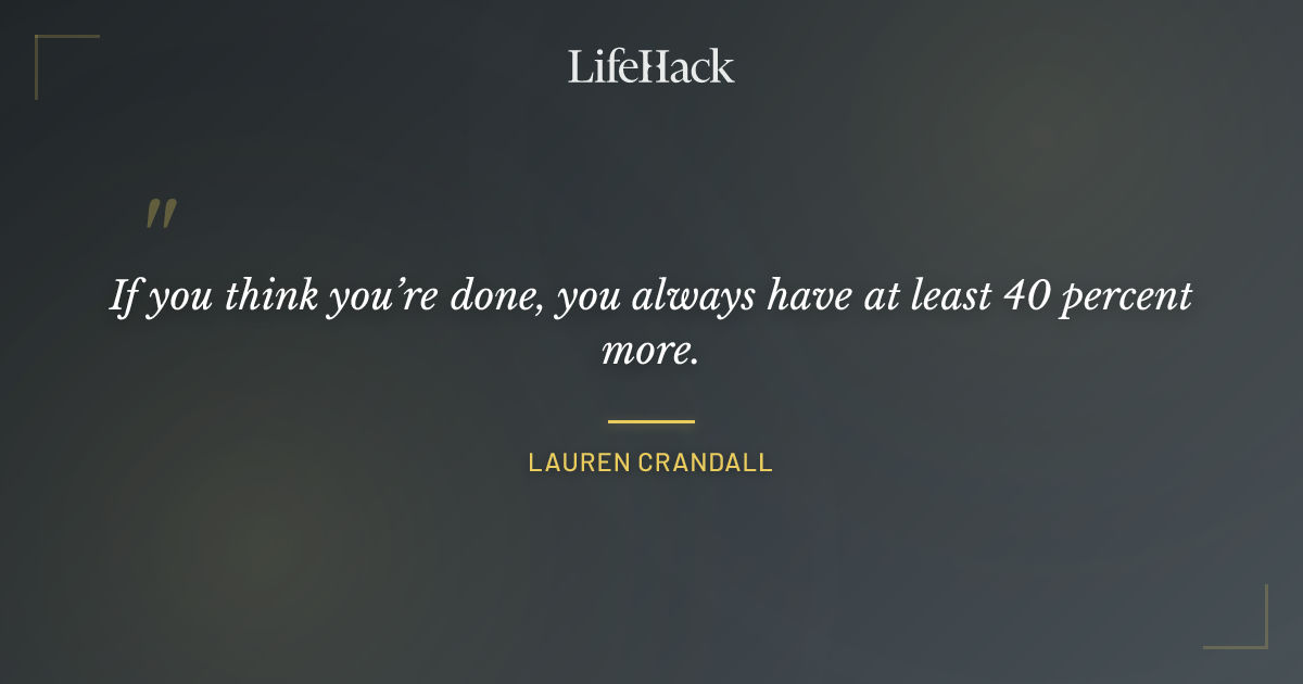 Quote by Lauren Crandall