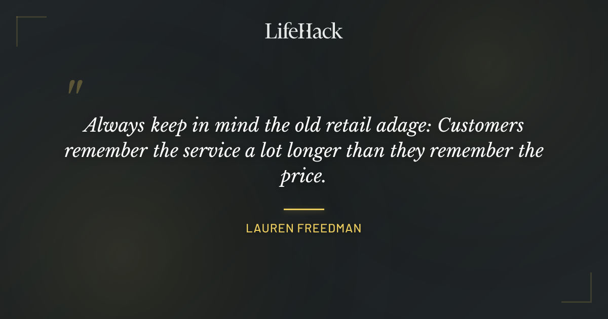 Quote by Lauren Freedman