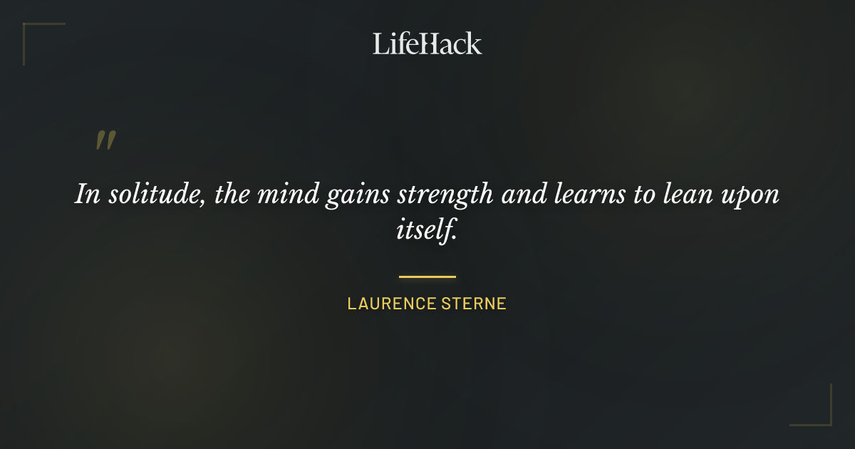 Quote by Laurence Sterne