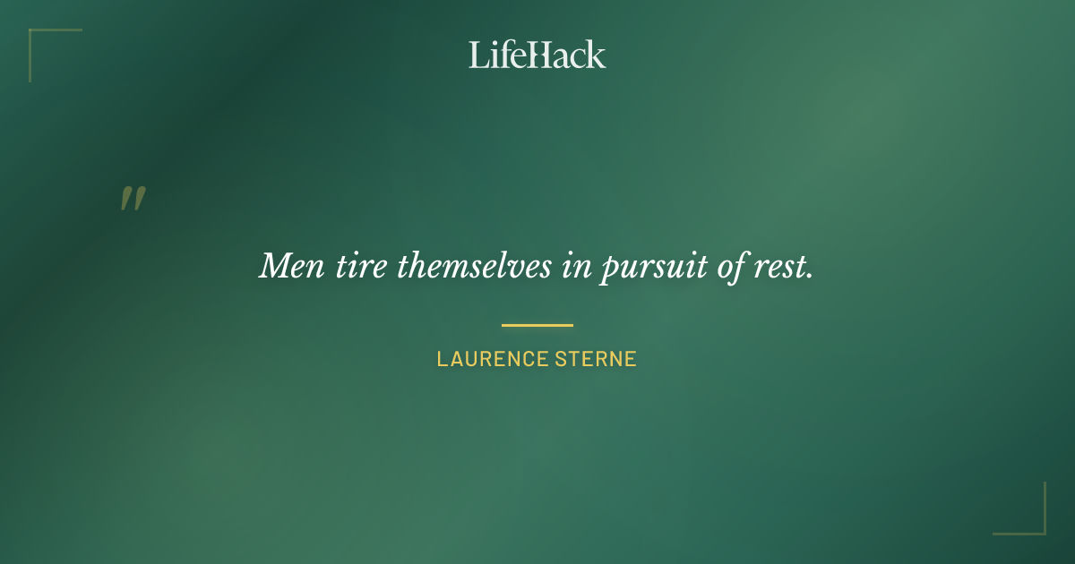 Quote by Laurence Sterne