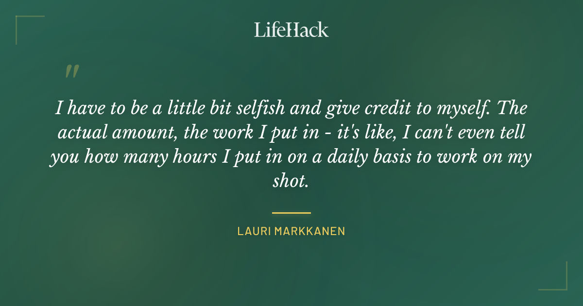 Quote by Lauri Markkanen