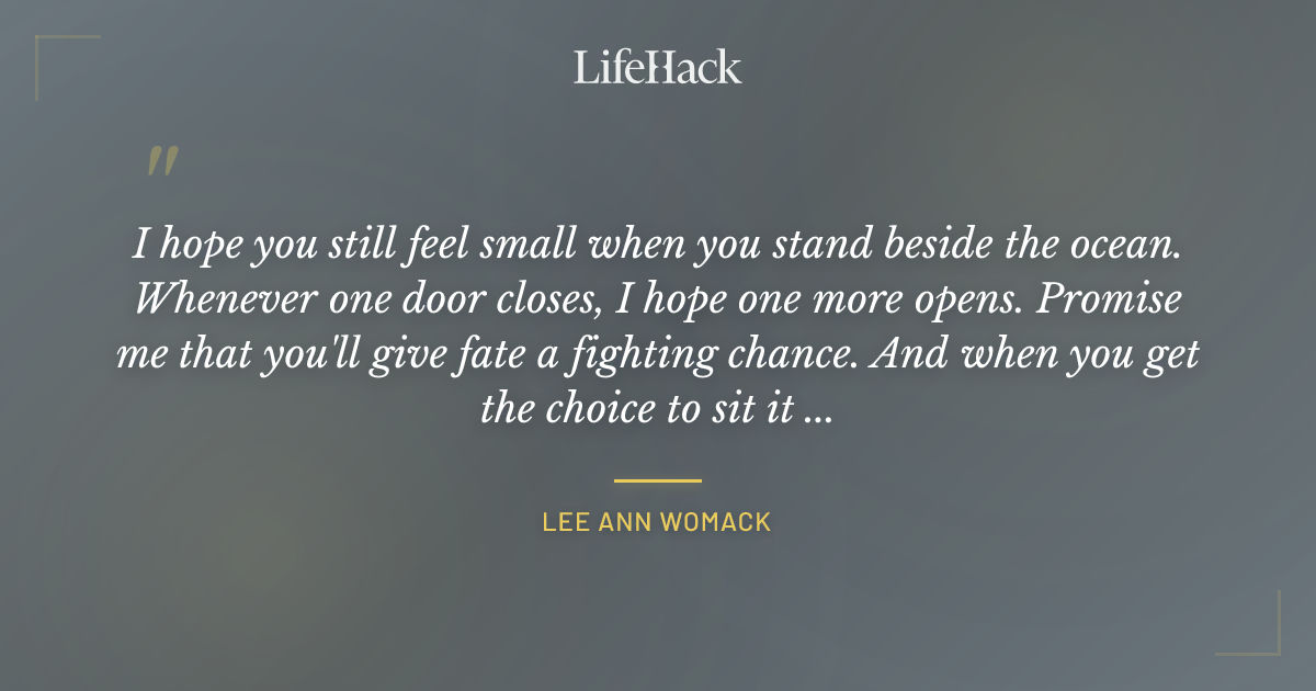 Quote by Lee Ann Womack