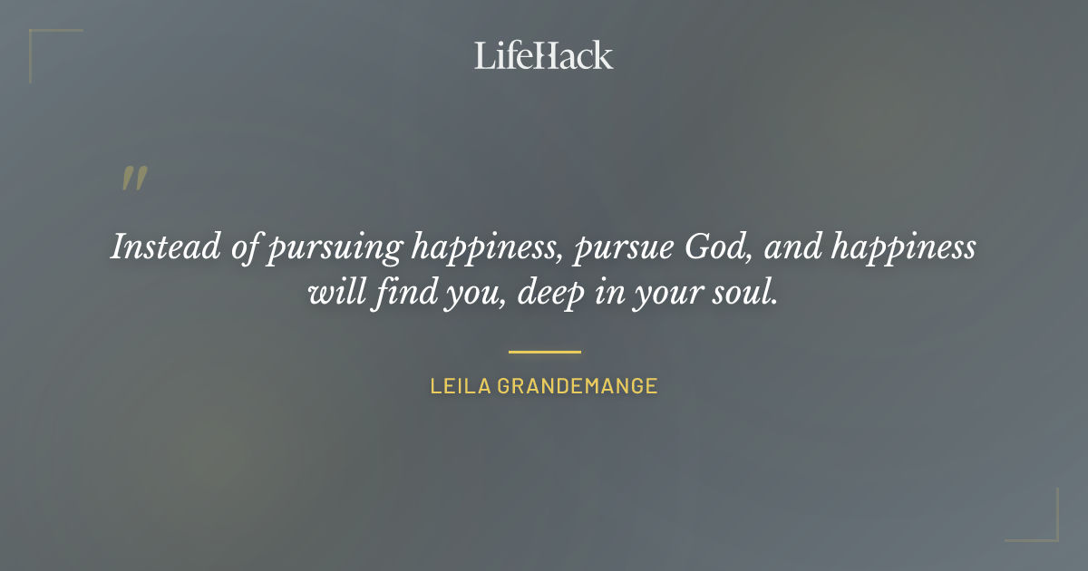 Quote by Leila Grandemange