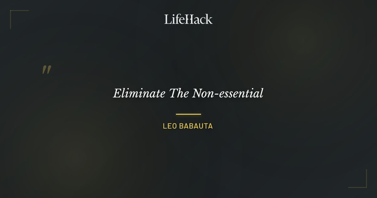 Quote by Leo Babauta