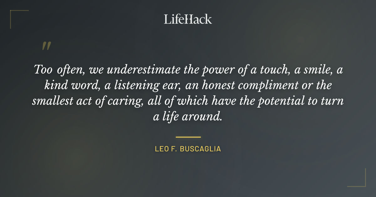 Quote by Leo F. Buscaglia