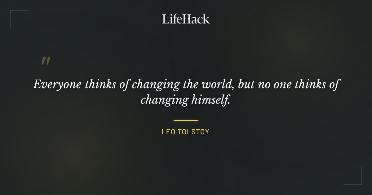 Quote by Leo Tolstoy
