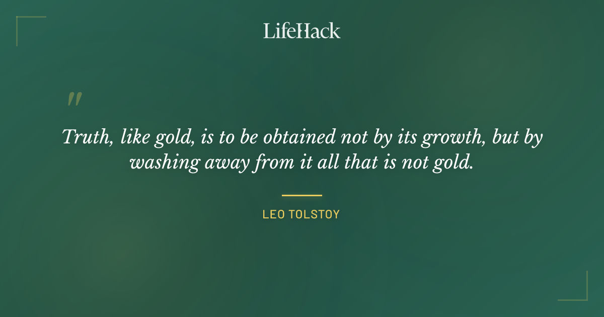 Quote by Leo Tolstoy