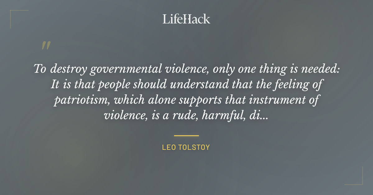 Quote by Leo Tolstoy
