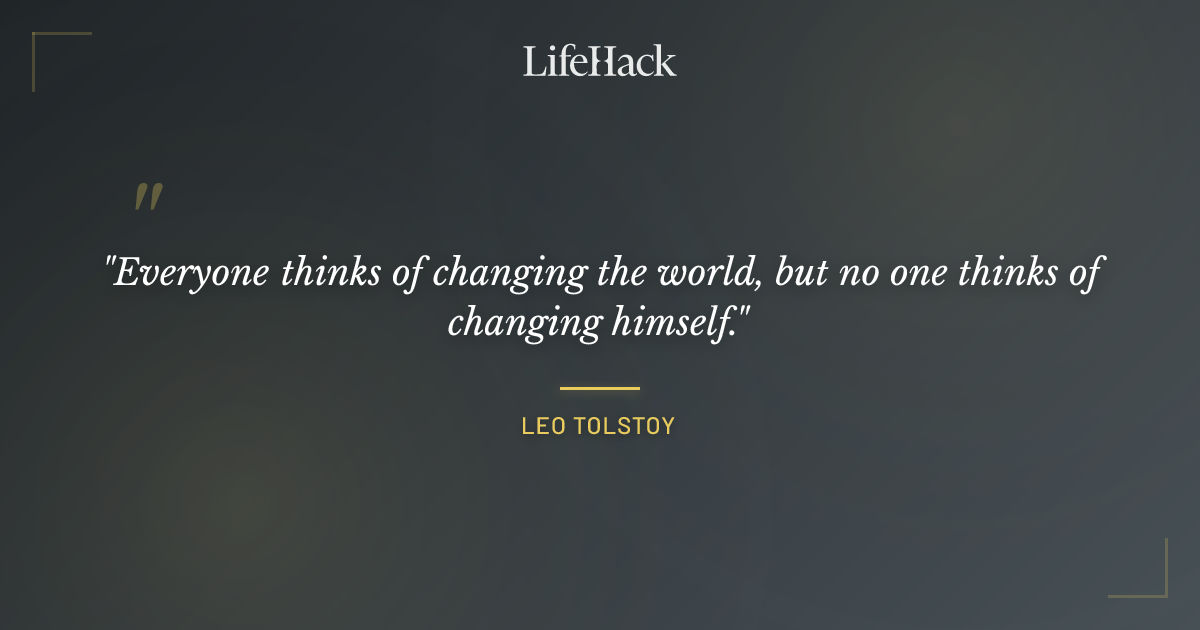 Quote by Leo Tolstoy