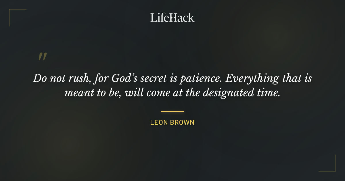 Quote by Leon Brown