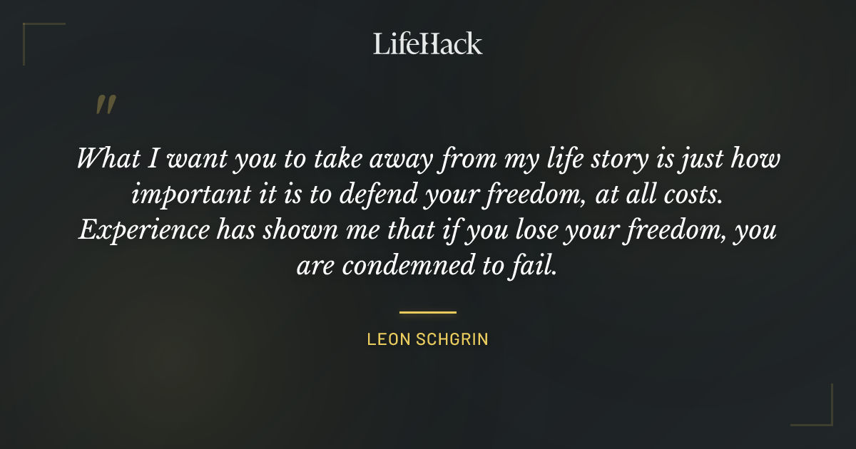Quote by Leon Schgrin