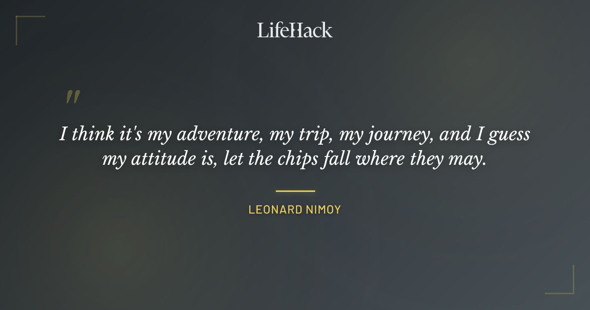 Quote by Leonard Nimoy