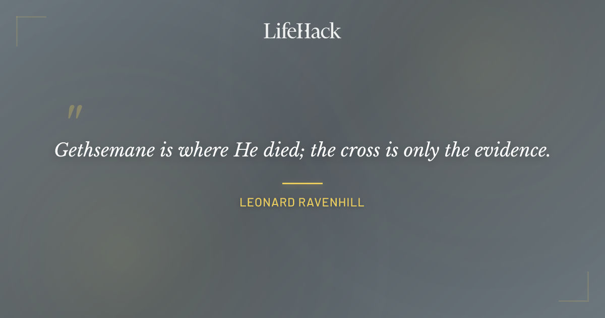 Quote by Leonard Ravenhill