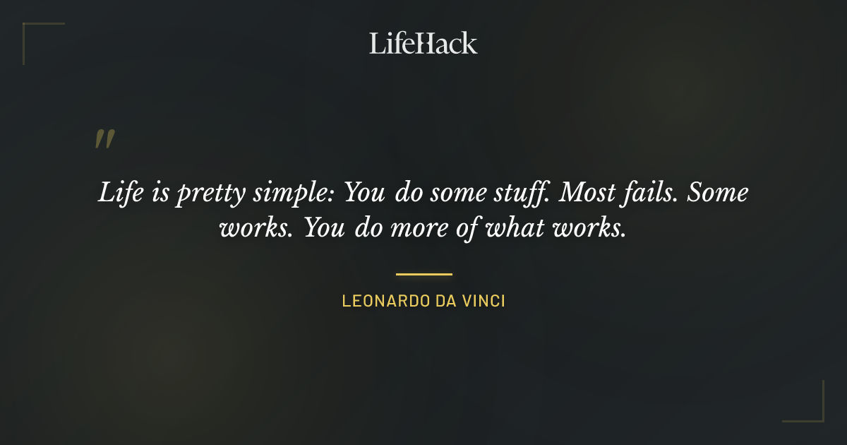 Quote by Leonardo da Vinci