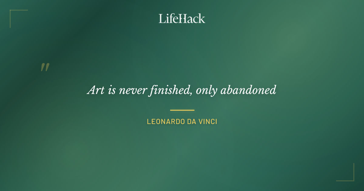 Quote by Leonardo da Vinci