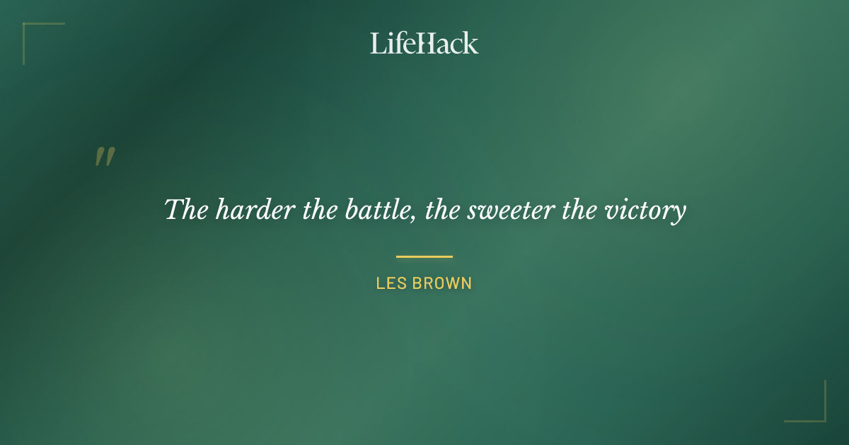 Quote by Les Brown