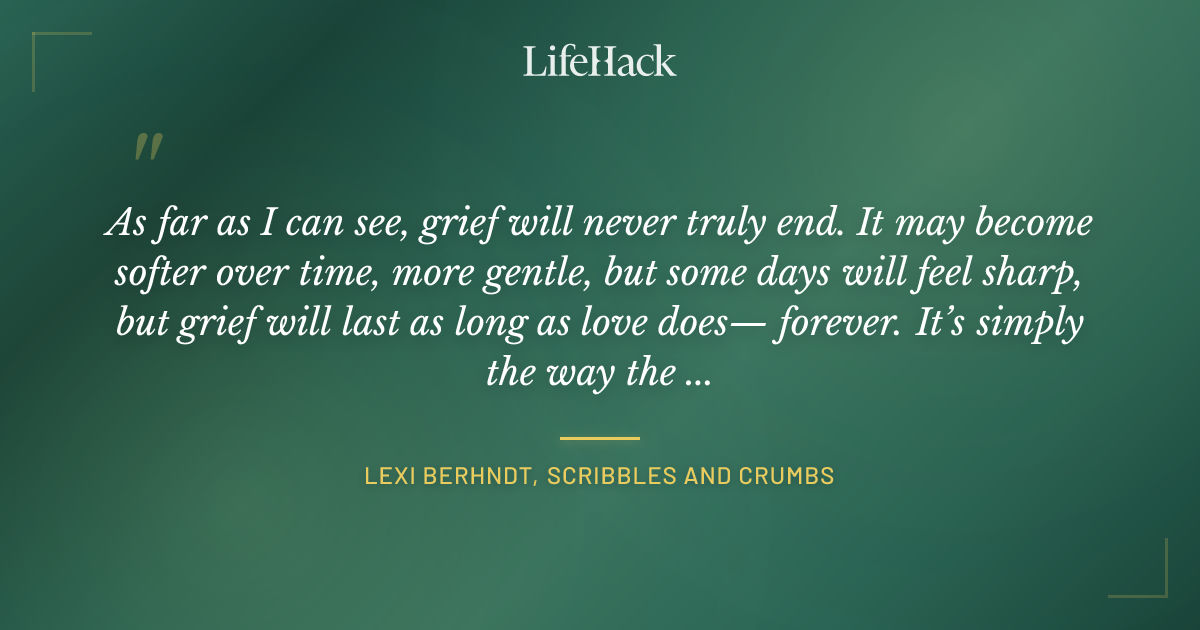 Quote by Lexi Berhndt, Scribbles and Crumbs