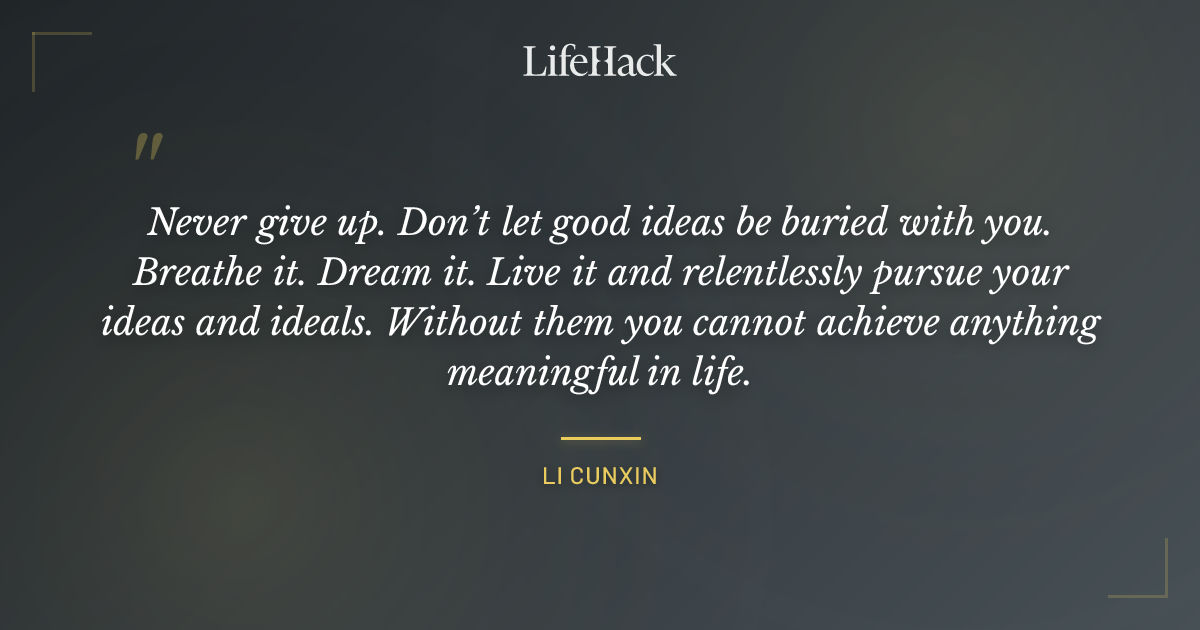Quote by Li Cunxin