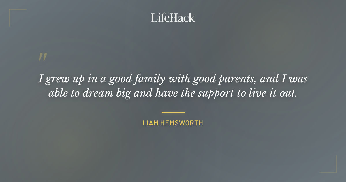 Quote by Liam Hemsworth