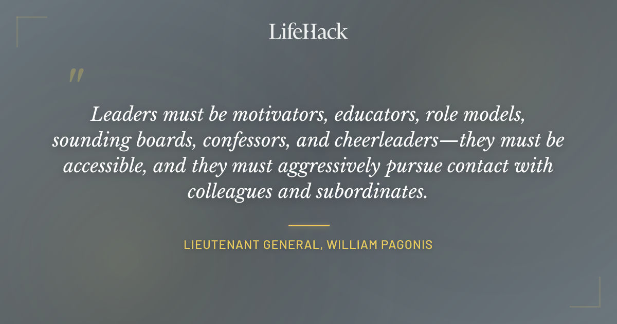 Quote by Lieutenant General, William Pagonis