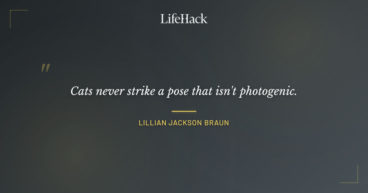 Quote by Lillian Jackson Braun