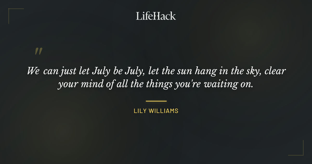 Quote by Lily Williams