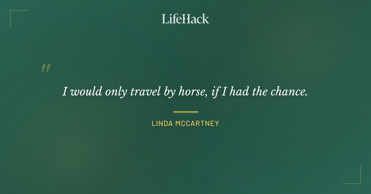 Quote by Linda McCartney