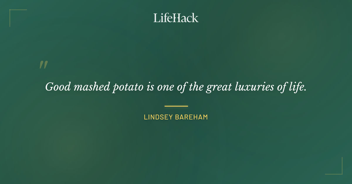 Quote by Lindsey Bareham