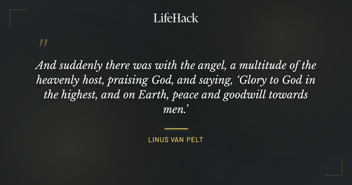 Quote by Linus van Pelt