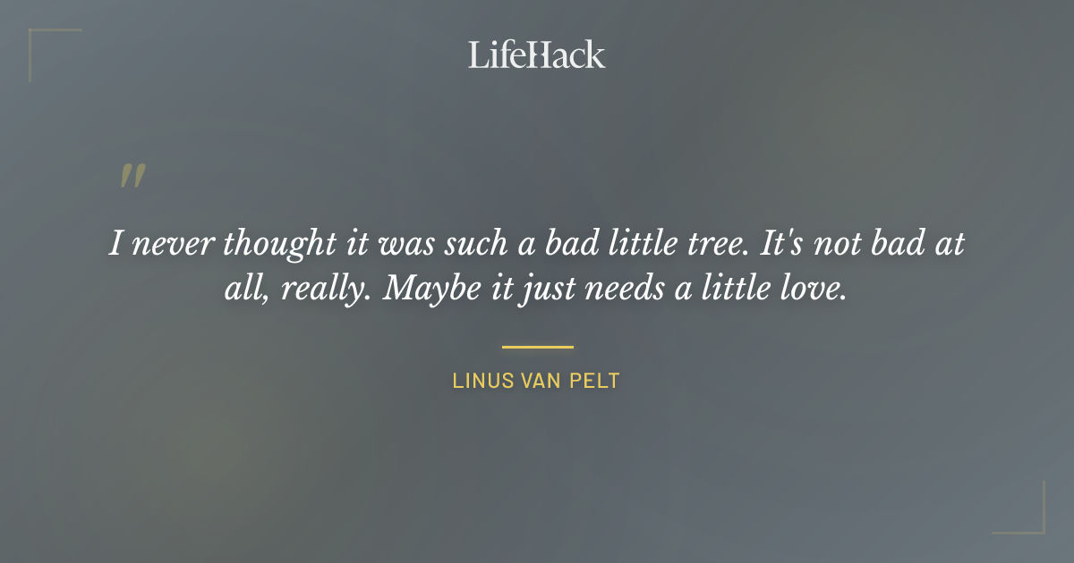 Quote by Linus van Pelt