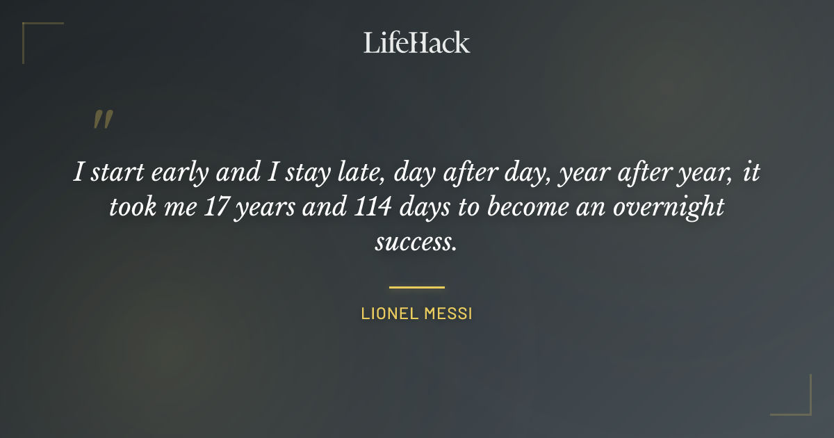 Quote by Lionel Messi