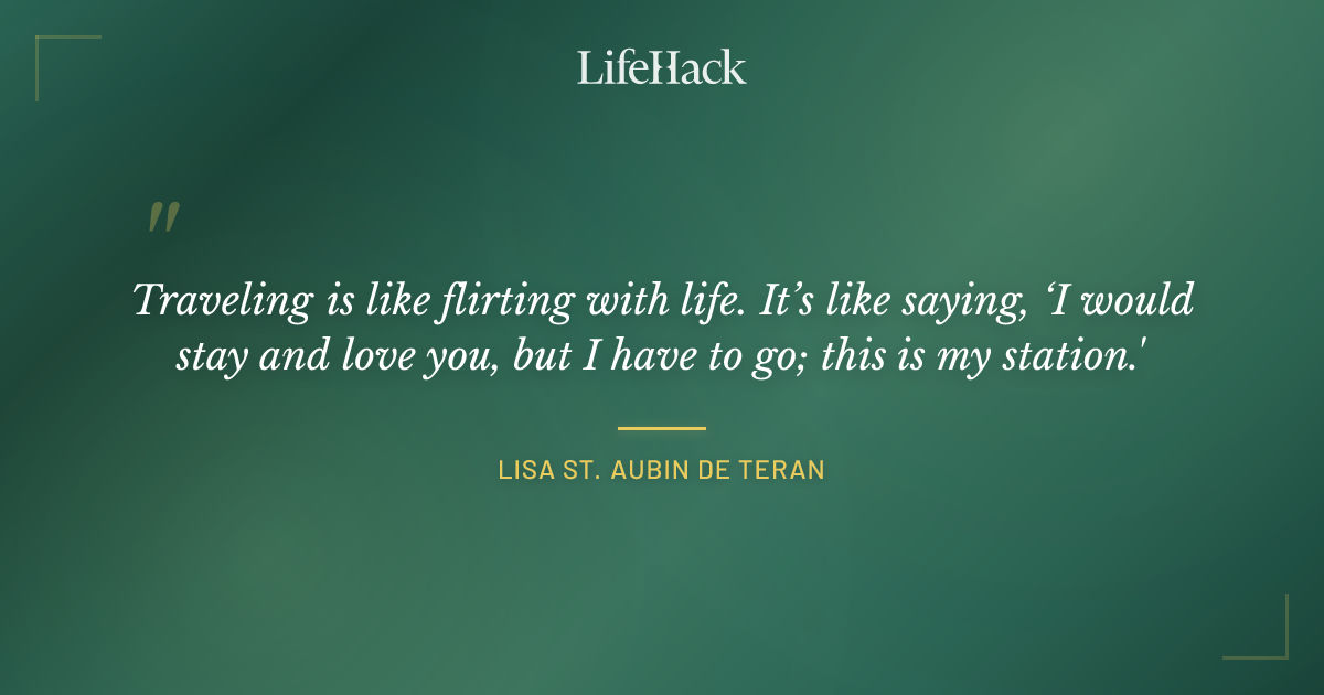 Quote by Lisa St. Aubin de Teran