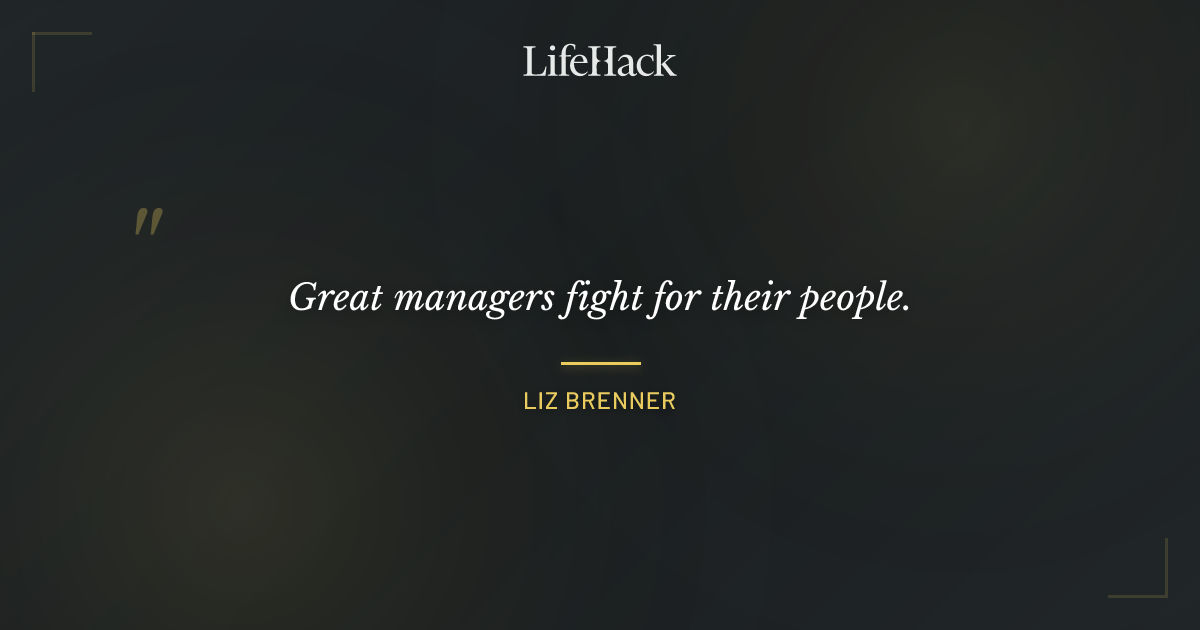 Quote by Liz Brenner