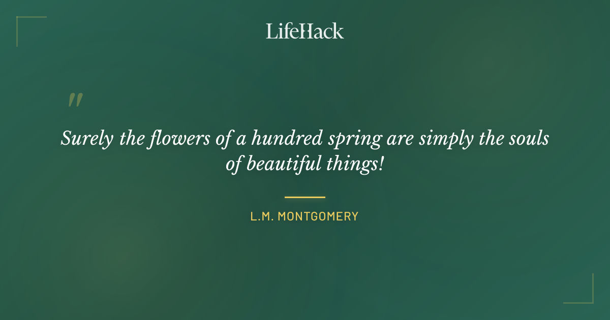 Quote by L.M. Montgomery