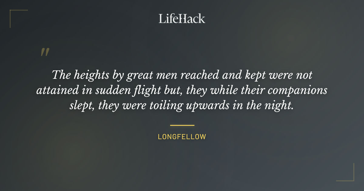Quote by Longfellow