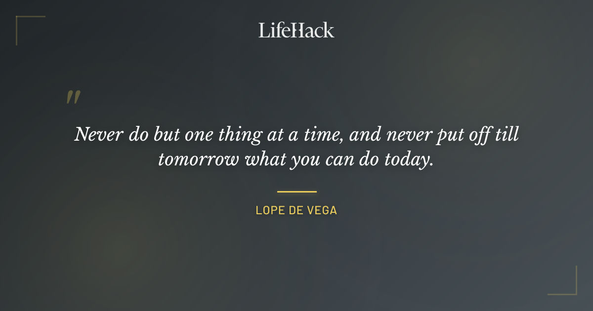Quote by Lope de Vega