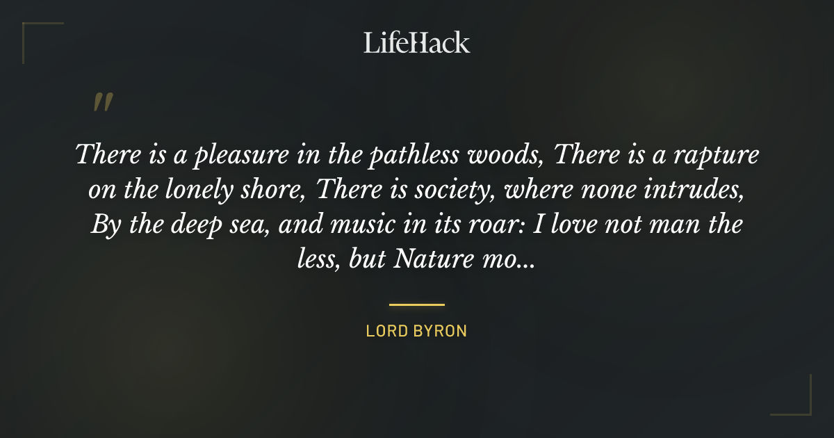Quote by Lord Byron