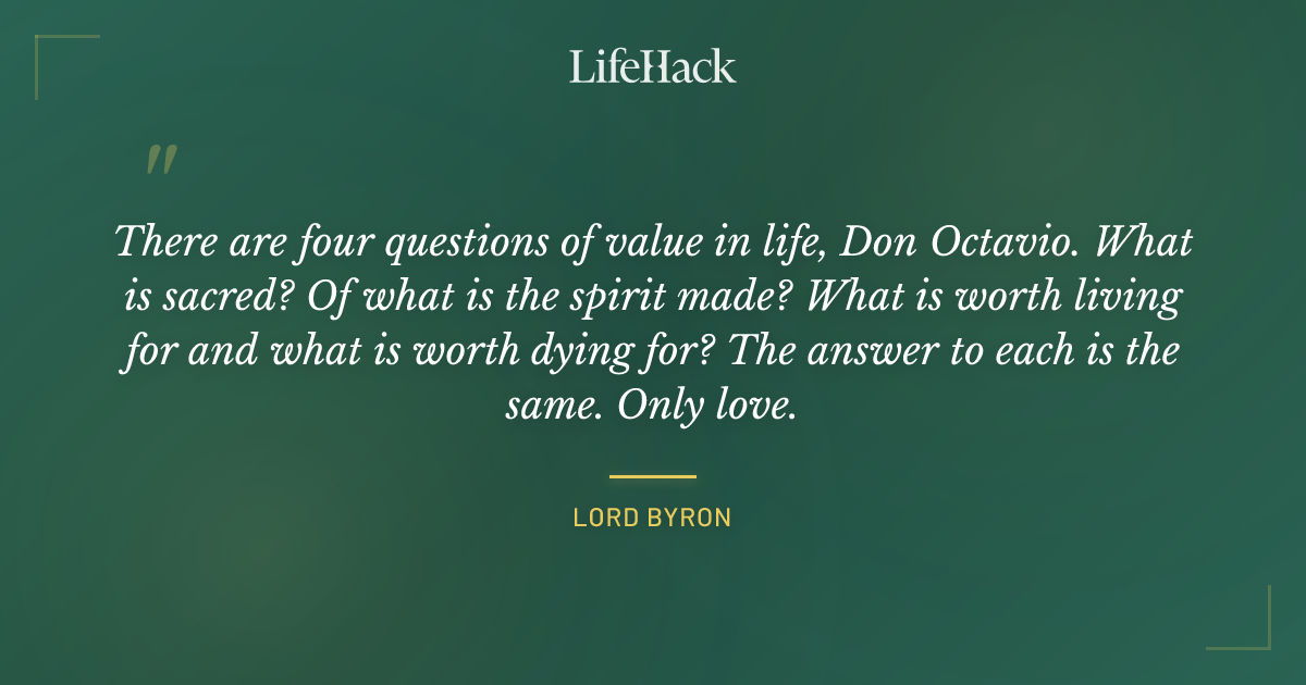 Quote by Lord Byron