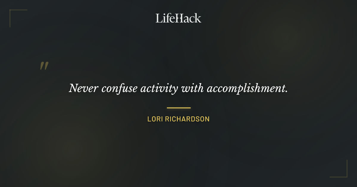 Quote by Lori Richardson