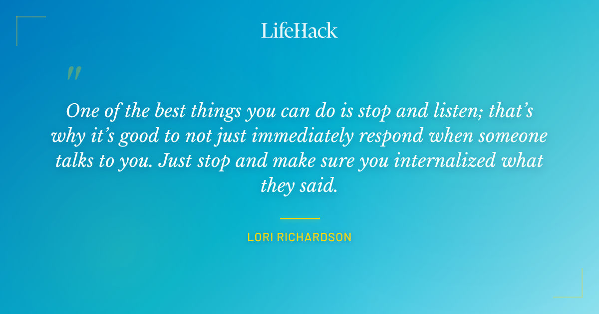Quote by Lori Richardson