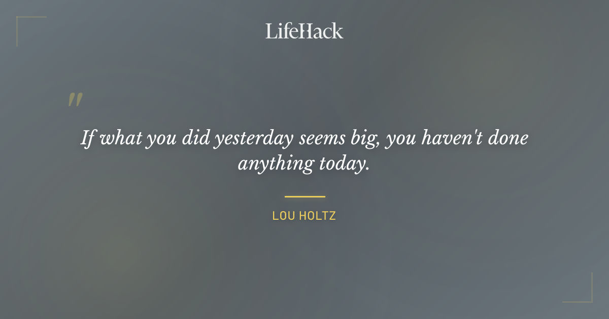 Quote by Lou Holtz