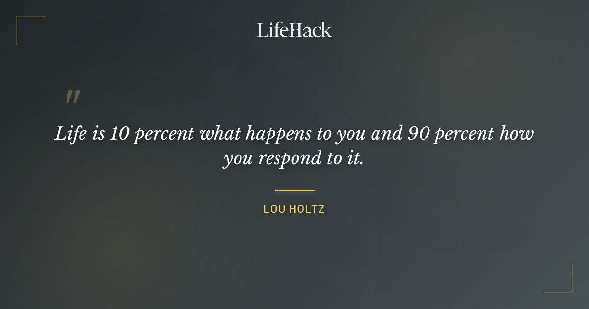 Quote by Lou Holtz