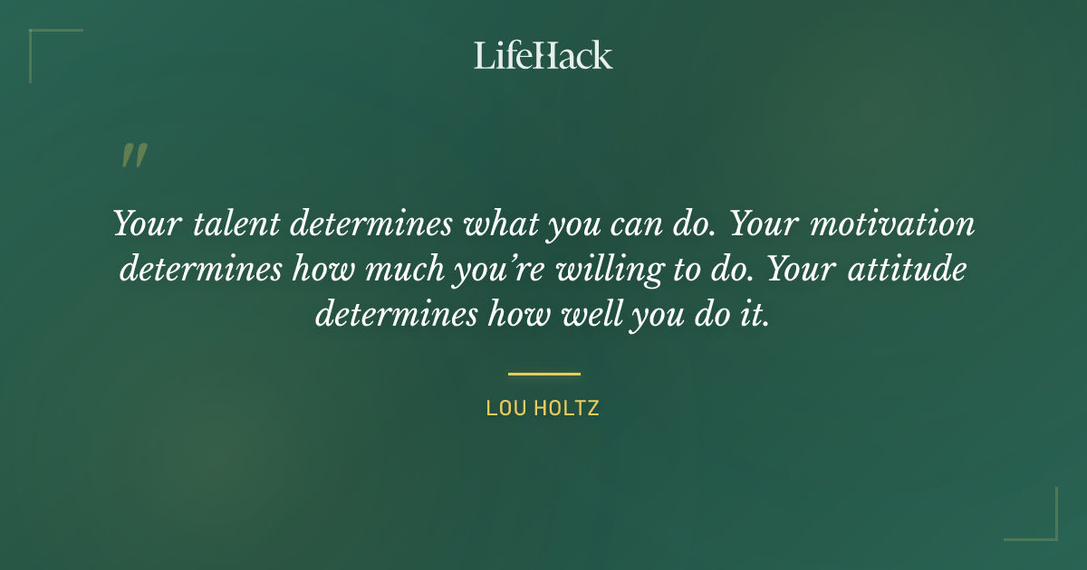 Quote by Lou Holtz