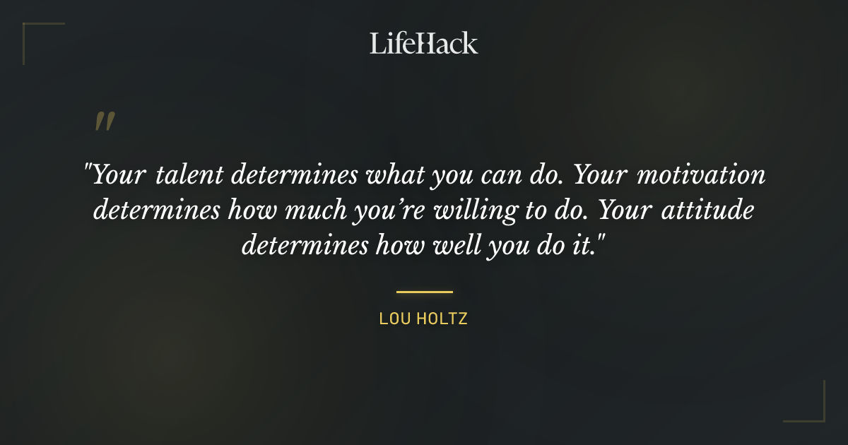Quote by Lou Holtz