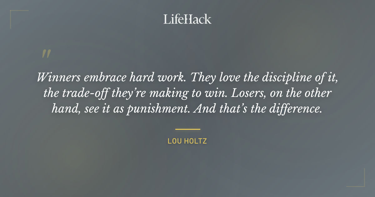 Quote by Lou Holtz