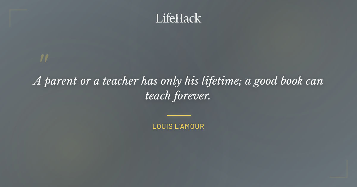 Quote by Louis L'Amour