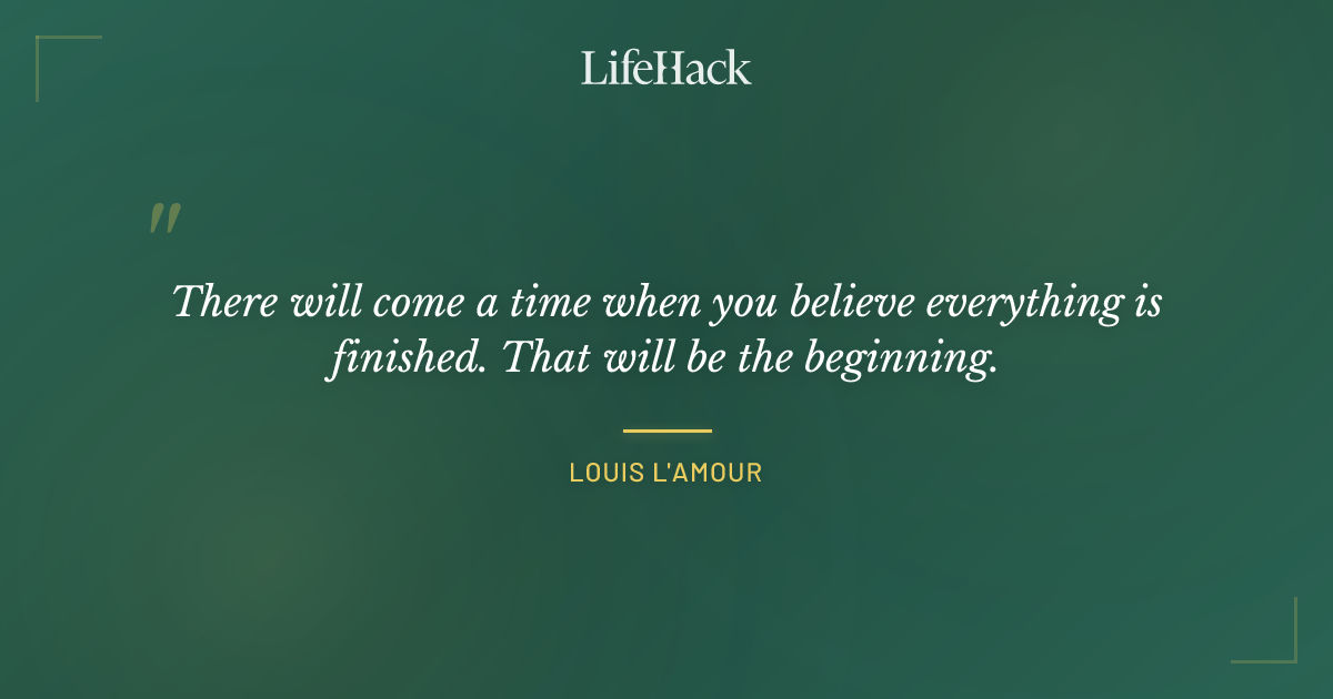 Quote by Louis L'Amour